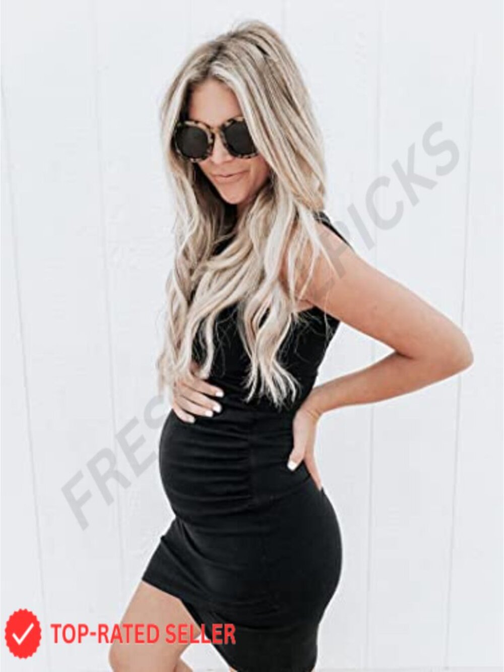 Sleeveless Ruched Bodycon Mini Dress Summer Party Casual Tank Sundress - Picture 3 of 7